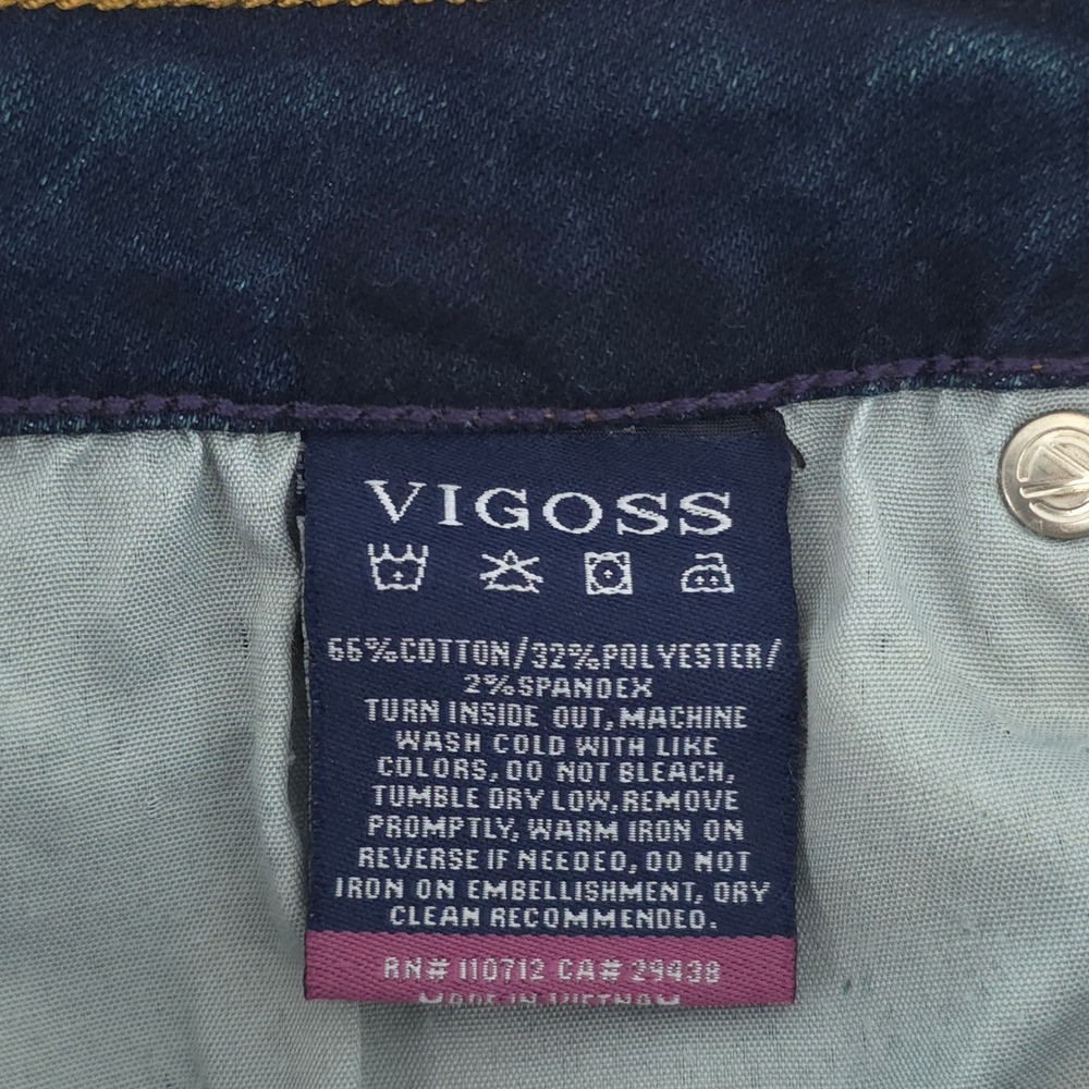 Vigoss‎ Womens Jeans Ace Super Skinny W26 L29 Dark Wash Distressed High Rise - Picture 6 of 10